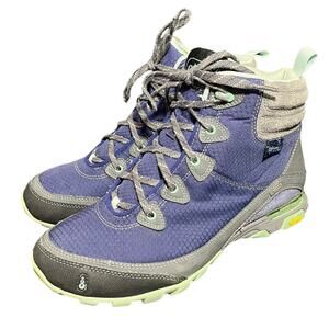 Ahnu Sugarpine Women’s Size 8 Purple Waterproof Vibram Athletic Hiking Boots